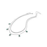 ALDO Green Elastane Necklace - One Size