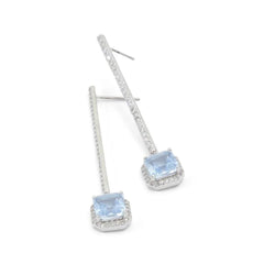 ALDO Light Blue Elastane Earrings - One Size