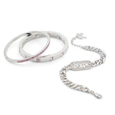 ALDO Silver Elastane Bracelet - One Size