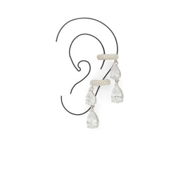 ALDO Silver Elastane Earrings - One Size