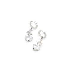 ALDO Silver Elastane Earrings - One Size