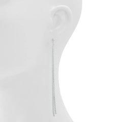 ALDO Silver Elastane Earrings - One Size