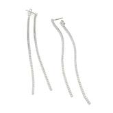 ALDO Silver Elastane Earrings - One Size