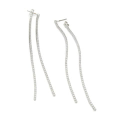 ALDO Silver Elastane Earrings - One Size