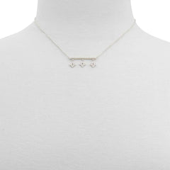 ALDO Silver Elastane Necklace - One Size