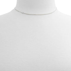 ALDO Silver Elastane Necklace - One Size