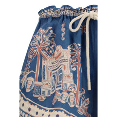 Alemais Blue Linen Bermuda Shorts - Bermudas