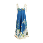 Alemais Blue Linen Casual Dress - 12