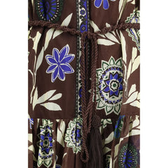 Alemais Braunes Baumwoll-Kleid