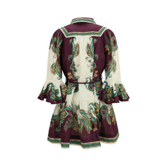 Alemais Multicolor Linen Casual Dress