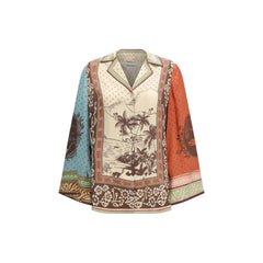 Alemais Multicolor Silk Pattern Shirt