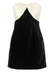 Alessandra Rich Bicolor Silk Short Dress - IT40