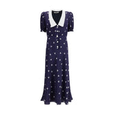 Alessandra Rich Bow patterned Dress - IT40 | M