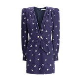 Alessandra Rich Bow patterned short Dress - IT40 | M