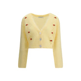 Alessandra Rich mohair cardigan med broderi - IT40 | M