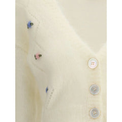 Alessandra Rich Mohair Cardigan with embroidery - IT40 | M