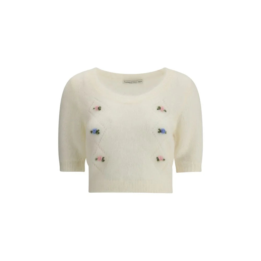 Alessandra Rich Short sleeve mohair Sweater - IT38 | S - Sweaters