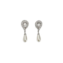 Alessandra Rich Silver Brass Earrings - One Size