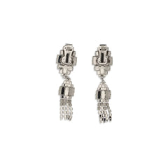 Alessandra Rich Silver Metal Earrings - One Size