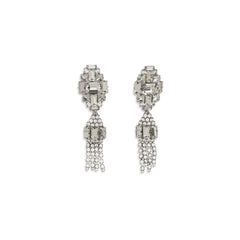 Alessandra Rich Silver Metal Earrings - One Size