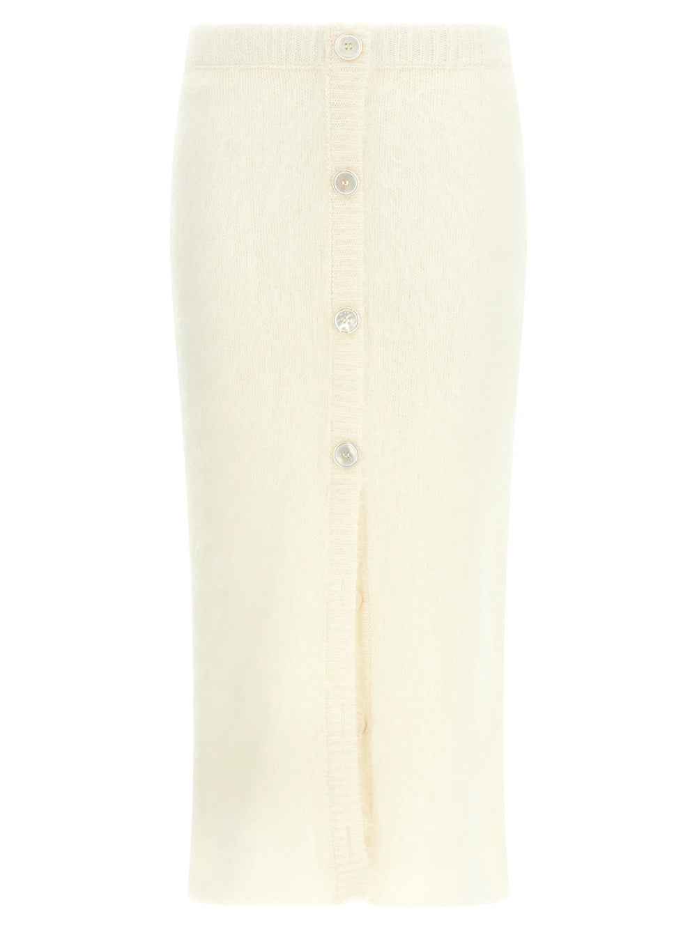 Alessandra Rich White Other Fibres Midi Skirt - IT40
