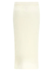 Alessandra Rich White Other Fibres Midi Skirt - IT40