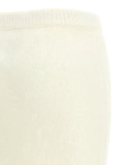 Alessandra Rich White Other Fibres Midi Skirt - IT40