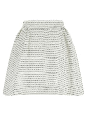 Alessandra Rich White Polyamide Long Skirt