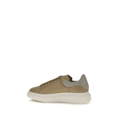 Alexander McQueen Beige Calf Leather Bos Taurus Platform Sneakers