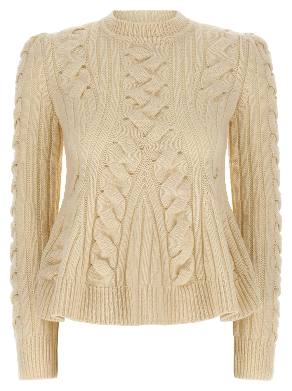 Alexander McQueen Beige Wool Cardigan - S