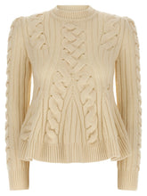 Alexander McQueen Beige Wool Cardigan - S