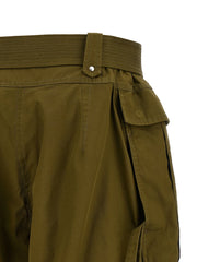 Alexander McQueen Bicolor Cotton Bermuda Shorts - IT38