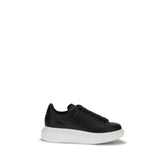 Alexander McQueen Black Calf Leather Bos Taurus Platform Sneakers