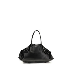 Alexander McQueen Black Calf Leather Bos Taurus Shoulder Bag