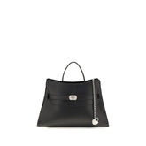 Alexander McQueen Black Calf Leather Bos Taurus Shoulder Bag