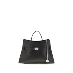 Alexander McQueen Black Calf Leather Bos Taurus Shoulder Bag
