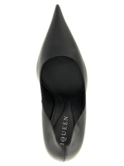 Alexander McQueen Black Calfskin High Heel Pumps