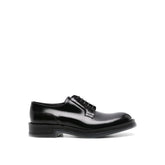 Alexander McQueen Black Calfskin Oxfords And Derbies