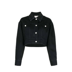 Alexander McQueen Black Cotton Denim Jacket - 42