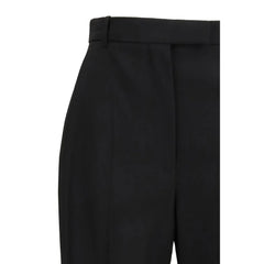 Alexander McQueen Black Cotton Dress Pants