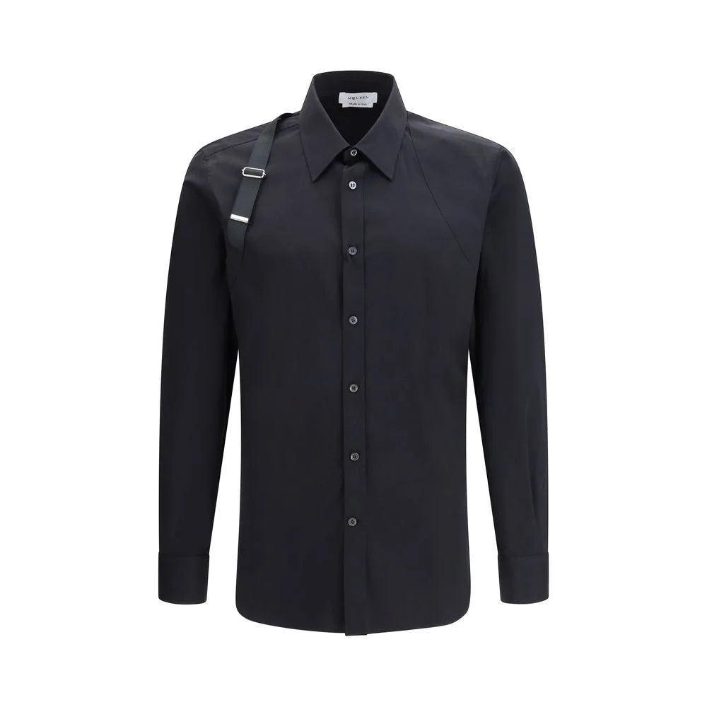 Alexander McQueen Black Cotton Dress Shirt
