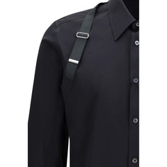 Alexander McQueen Black Cotton Dress Shirt