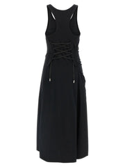 Alexander McQueen Black Cotton Long Dress - IT42