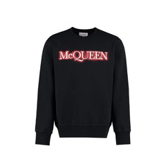 Alexander McQueen Black Cotton Sweatshirt