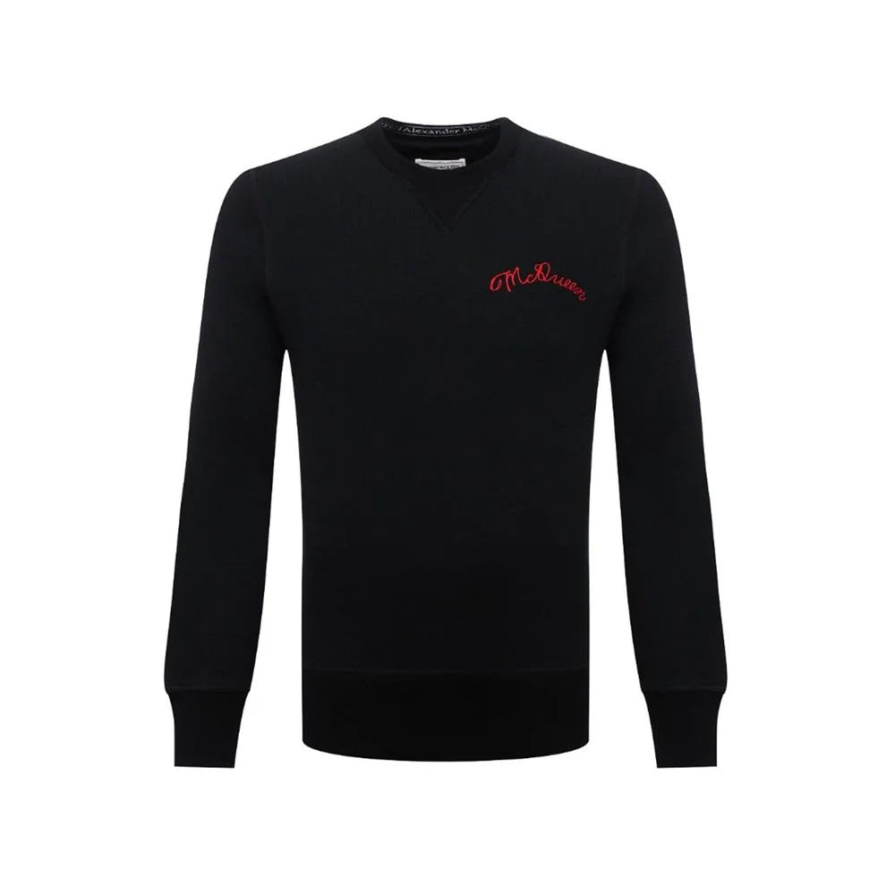 Alexander McQueen Black Cotton Sweatshirt