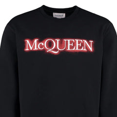 Alexander McQueen Black Cotton Sweatshirt