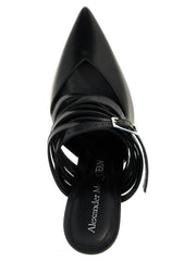 Alexander McQueen Black Cowhide High Heel Pumps - EU41/US11