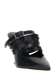 Alexander McQueen Black Cowhide High Heel Pumps - EU41/US11