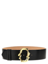 Alexander McQueen Black Cowhide Regular Belt - 85 cm / 34 Inches