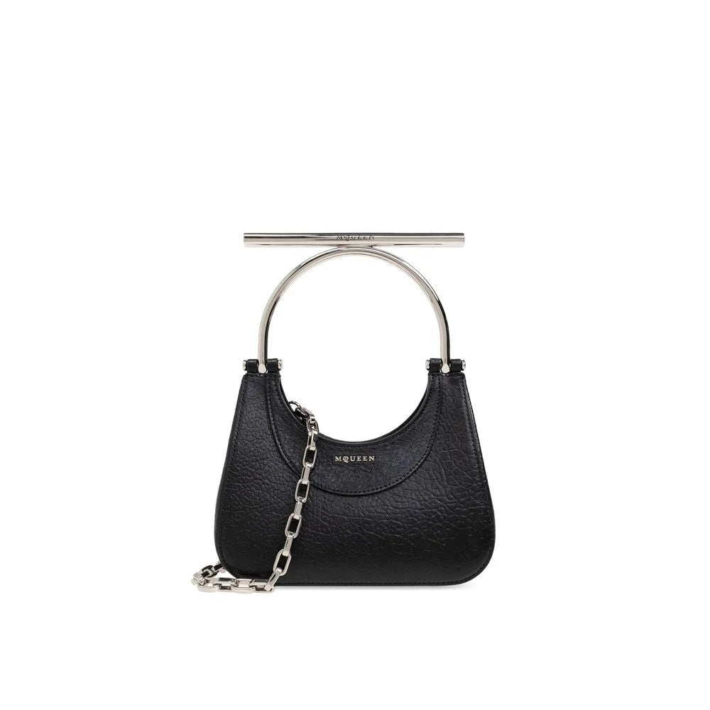 Alexander McQueen Black Lamb Leather Handbag